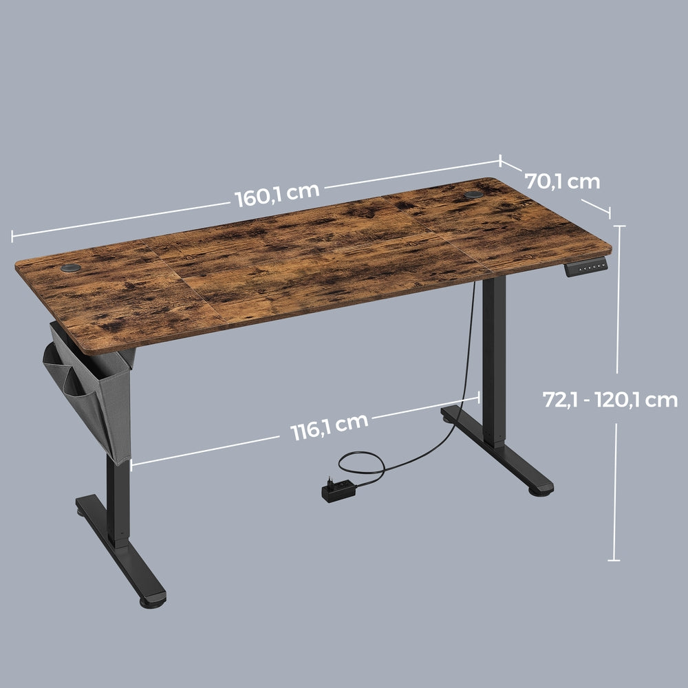 Höhenverstellbarer Schreibtisch elektrisch, 140,1 x 60
