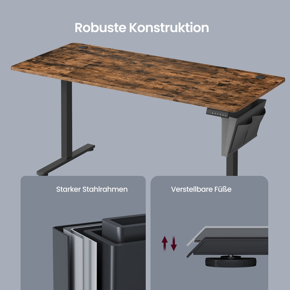 Höhenverstellbarer Schreibtisch elektrisch, 140,1 x 60