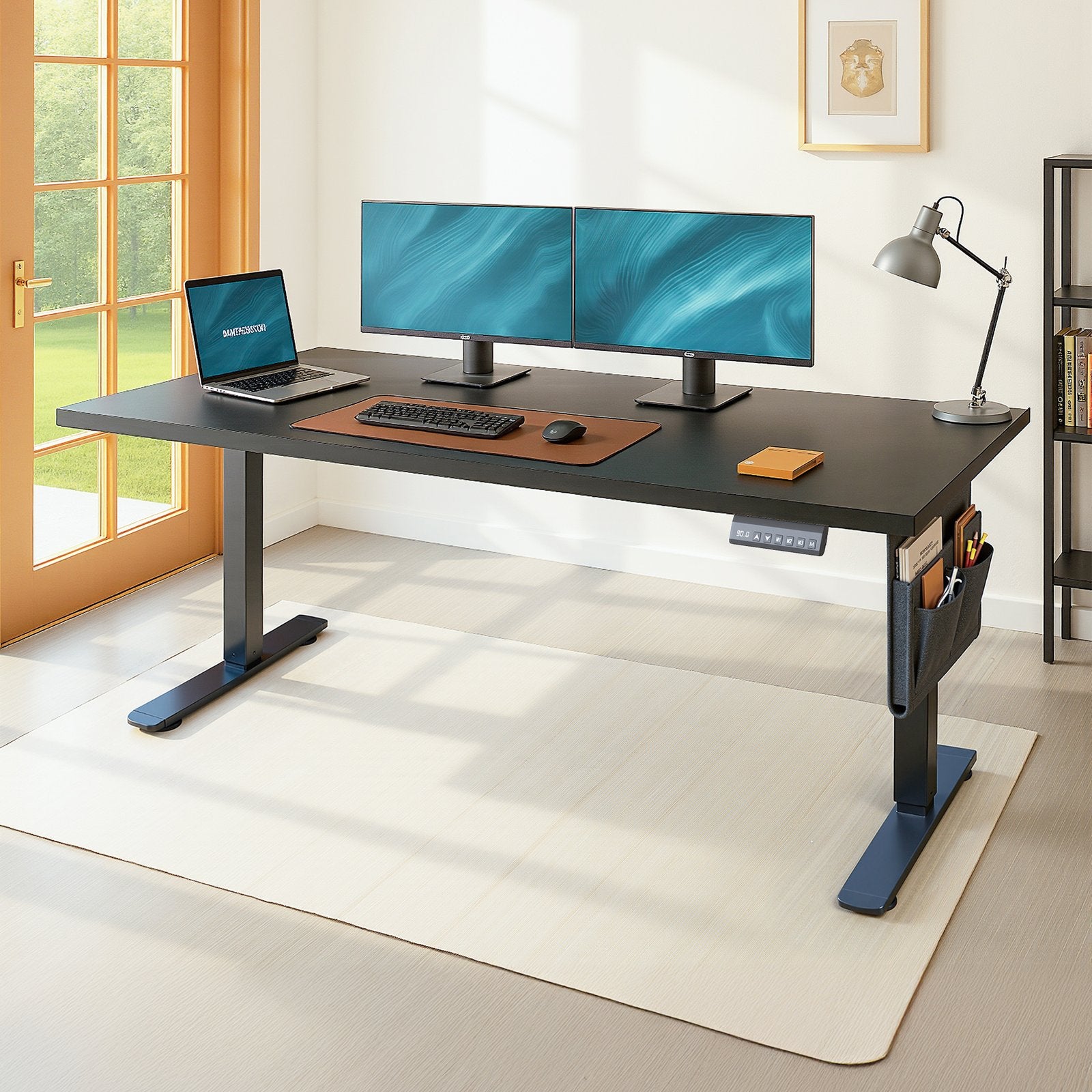 Höhenverstellbarer Schreibtisch, 180 x 80 cm, Memory-Funktion