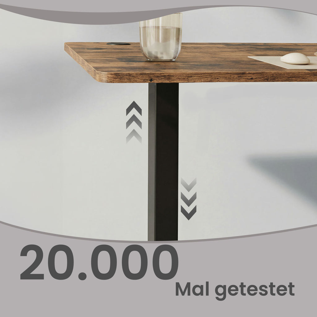Höhenverstellbarer Schreibtisch, 180 x 80 cm, Memory-Funktion