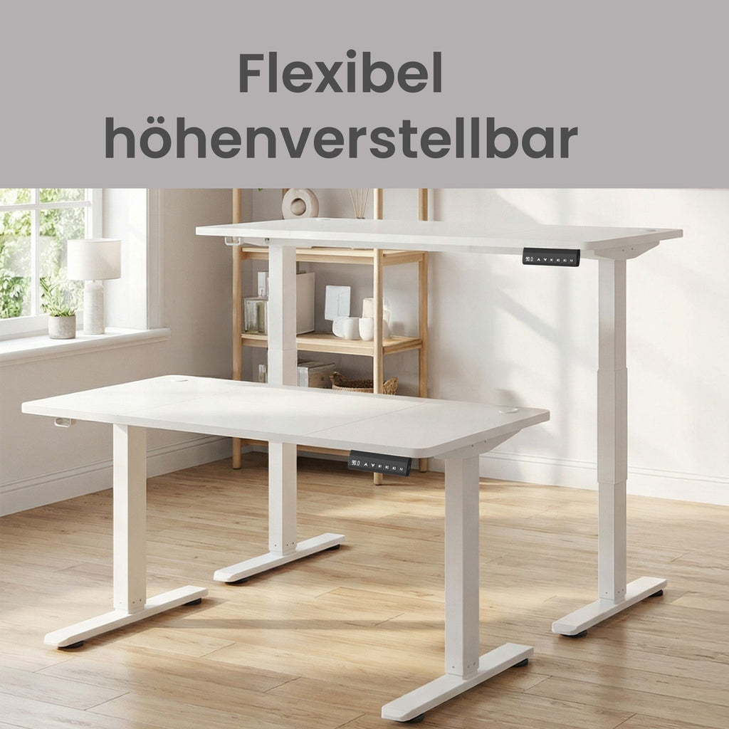 Höhenverstellbarer Schreibtisch, 180 x 80 cm, Memory-Funktion