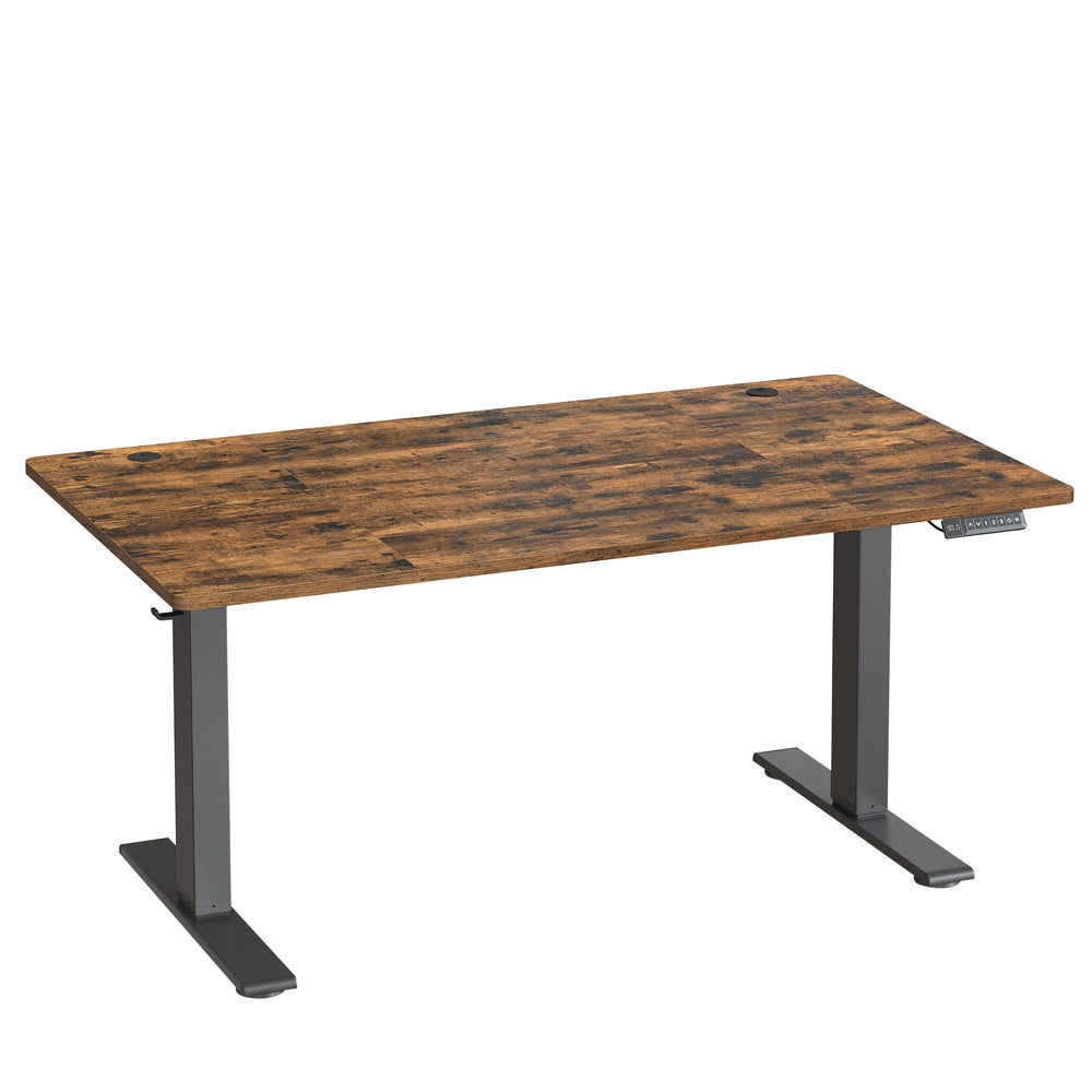 Höhenverstellbarer Schreibtisch elektrisch, 140 x 80 cm, mit USB-C-Anschluss
