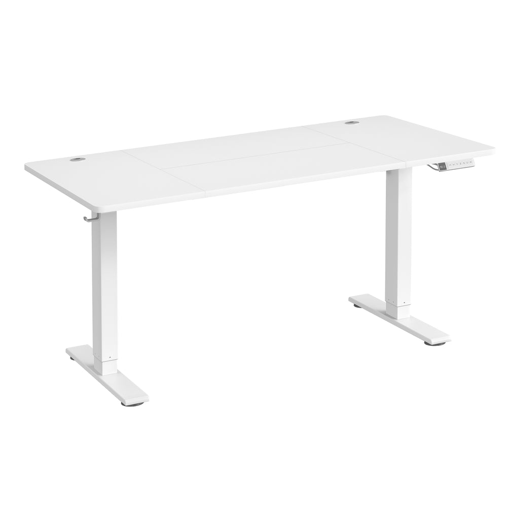 Höhenverstellbarer Schreibtisch elektrisch, 140 x 80 cm, mit USB-C-Anschluss