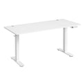 Höhenverstellbarer Schreibtisch elektrisch, 140 x 80 cm, mit USB-C-Anschluss