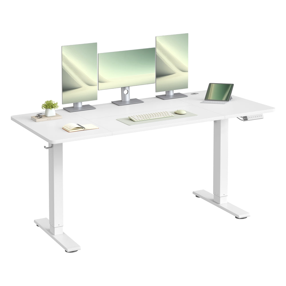 Höhenverstellbarer Schreibtisch elektrisch, 140 x 80 cm, mit USB-C-Anschluss