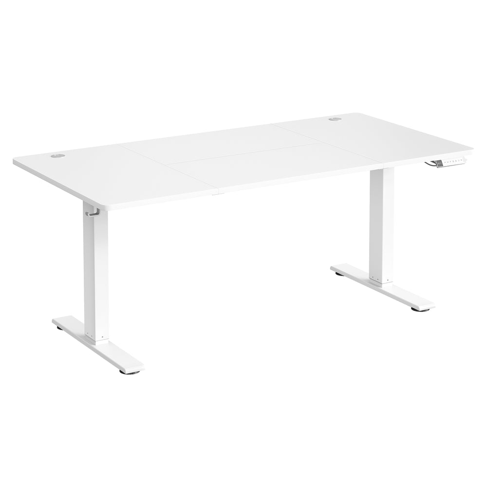Höhenverstellbarer Schreibtisch elektrisch, 160 x 80 cm, mit USB-C-Anschluss