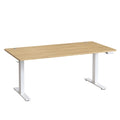 Höhenverstellbarer Schreibtisch elektrisch, 160 x 80 cm, mit USB-C-Anschluss