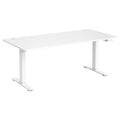 Höhenverstellbarer Schreibtisch elektrisch, 180 x 80 cm, mit USB-C-Anschluss