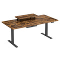 Höhenverstellbarer Schreibtisch,  160 x 80 cm, Monitorständer