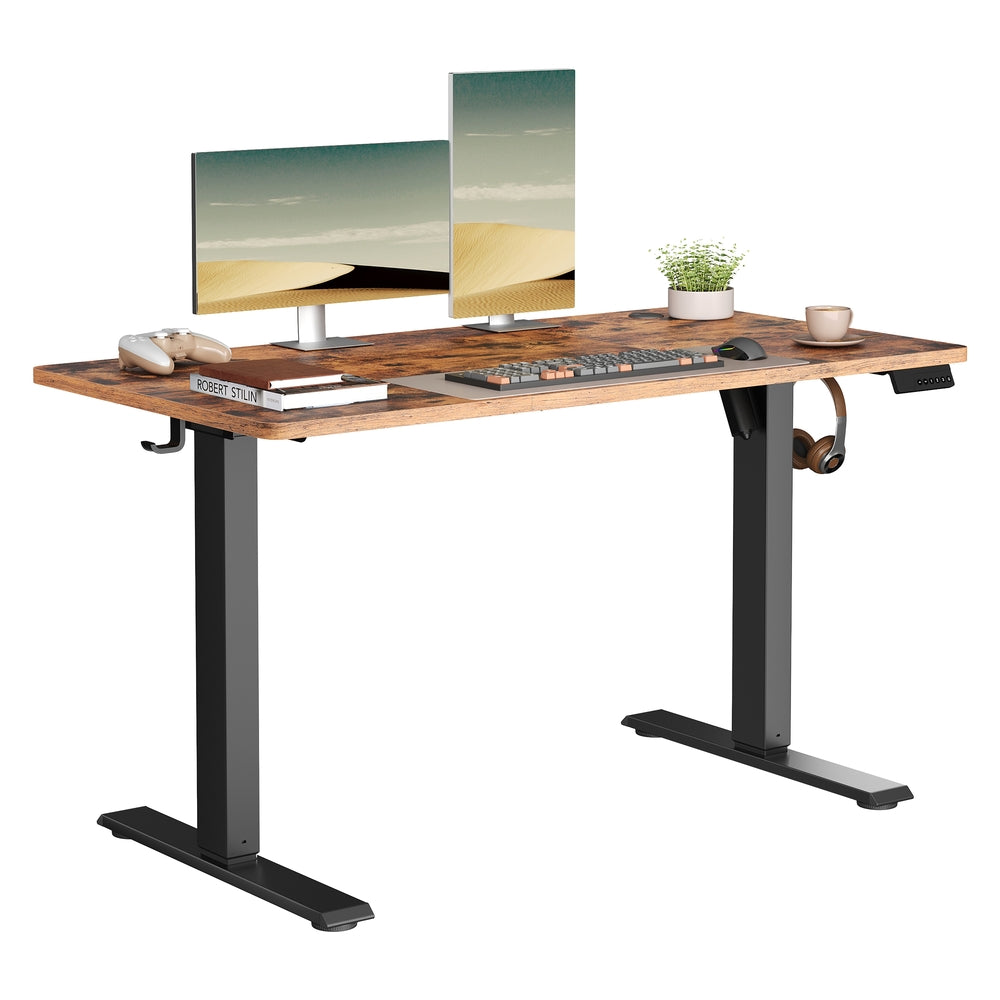 Elektrisch verstellbarer Stehtisch, Memory-Funktion mit 4 Höhen, Schreibtisch für Home Office