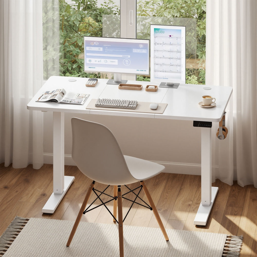 Elektrisch verstellbarer Stehtisch, Memory-Funktion mit 4 Höhen, Schreibtisch für Home Office