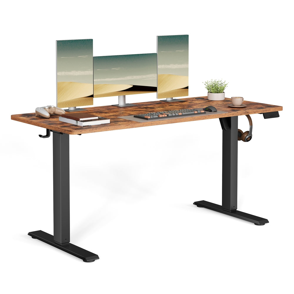 Elektrisch verstellbarer Stehtisch, Memory-Funktion mit 4 Höhen, Schreibtisch für Home Office