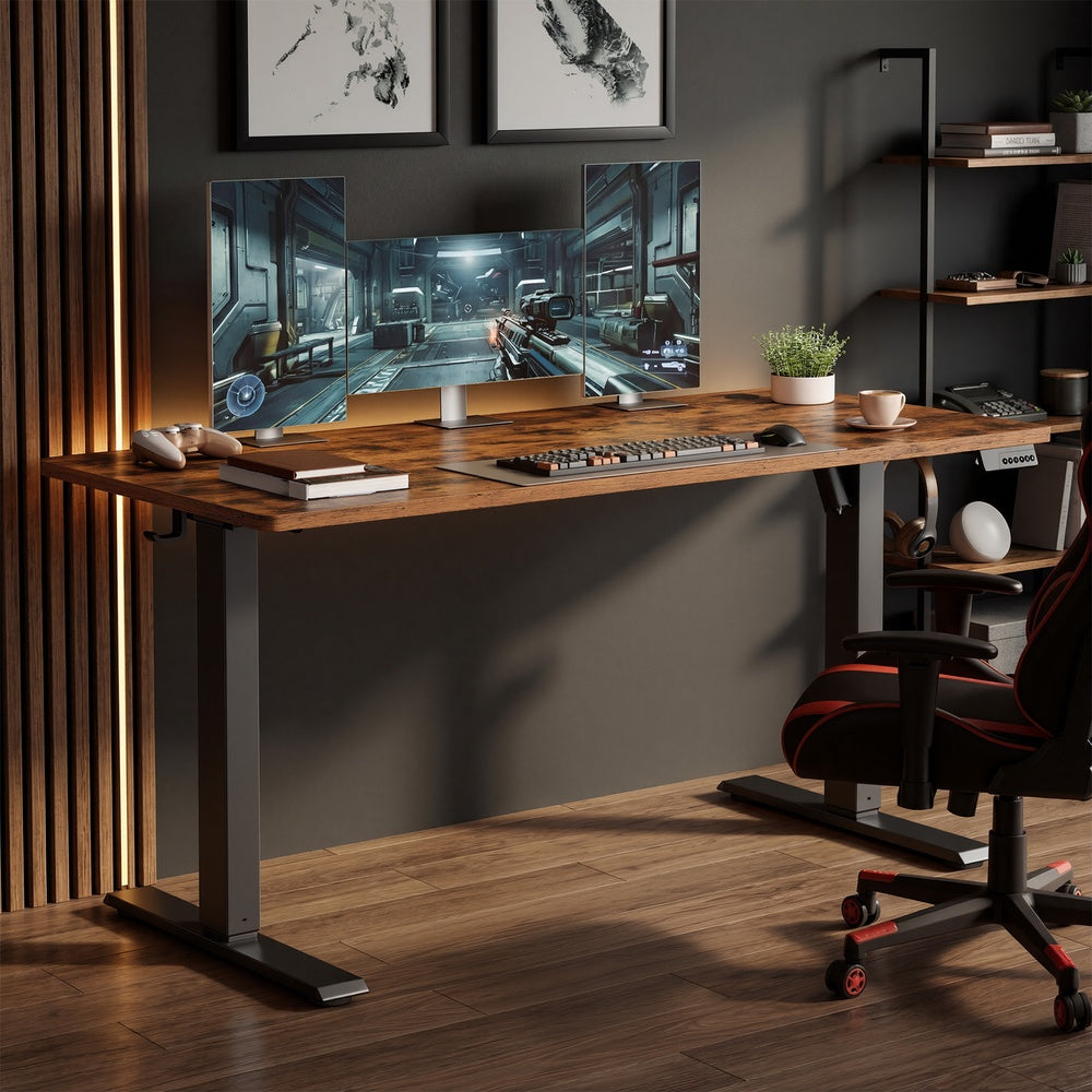 Elektrisch verstellbarer Stehtisch, Memory-Funktion mit 4 Höhen, Schreibtisch für Home Office
