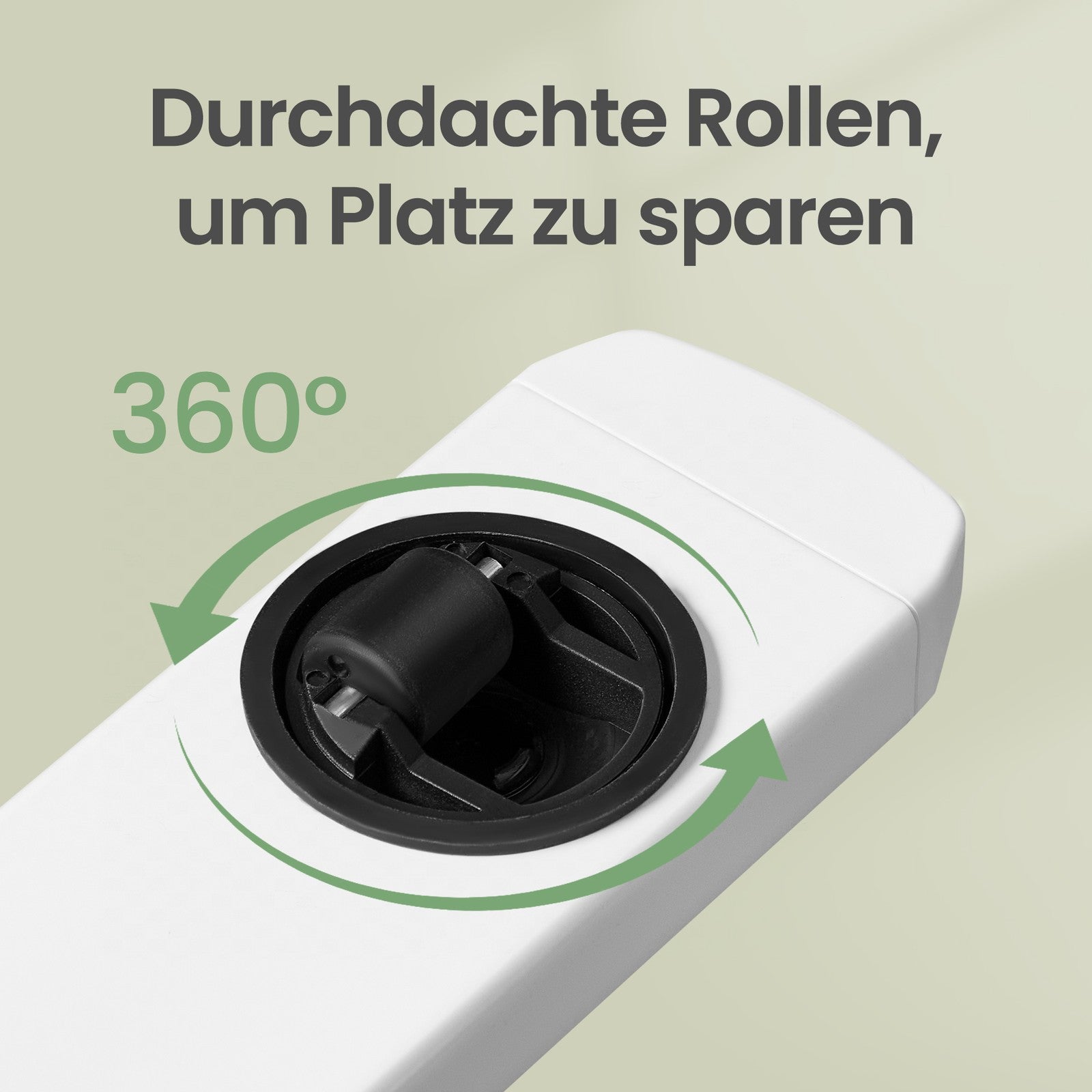 Stehtisch, Beistelltisch mit Rollen, 80 x 45 cm Tischplatte