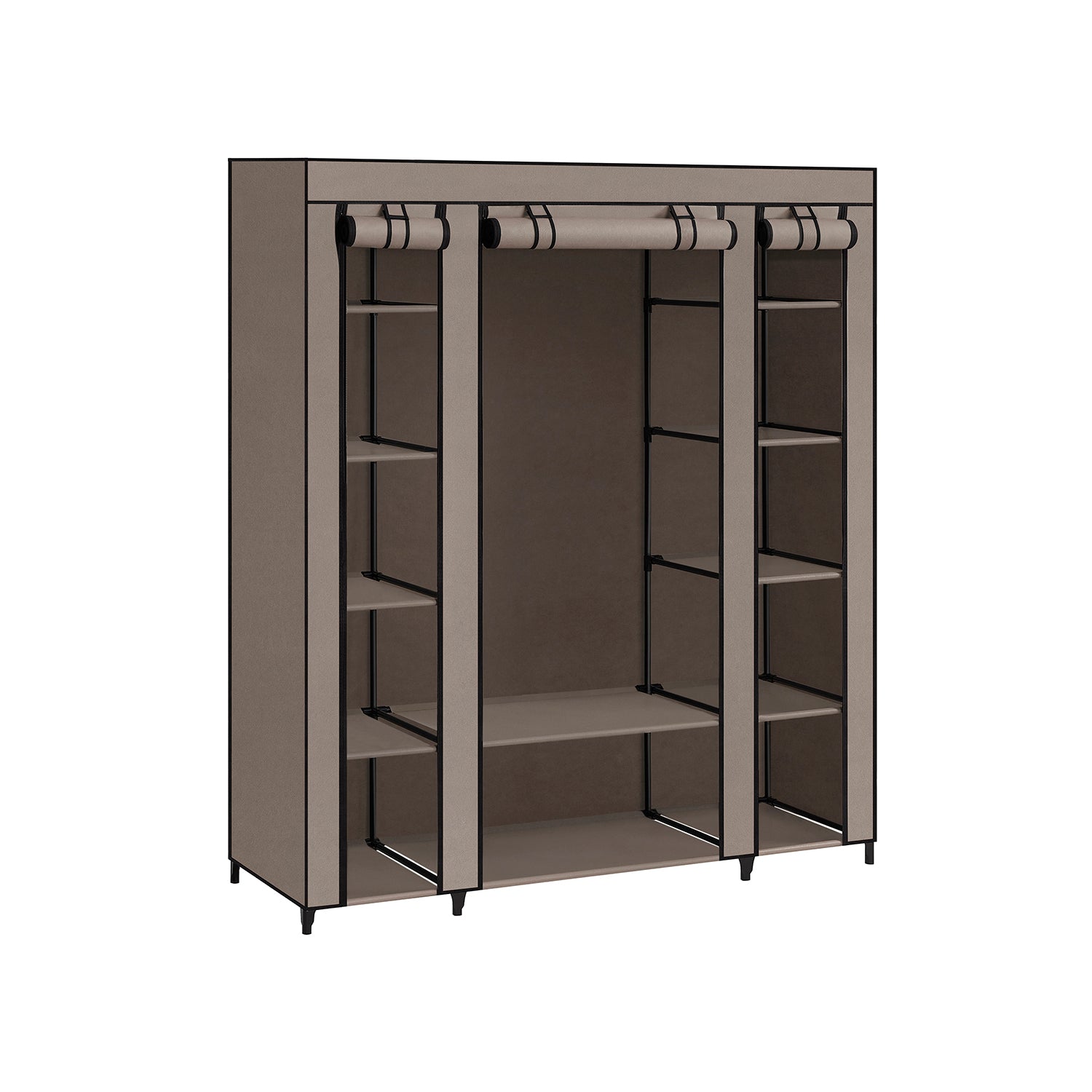 Faltschrank mit Kleiderstange