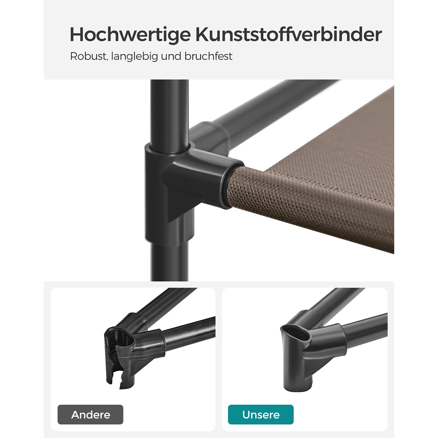 Faltschrank mit Kleiderstange