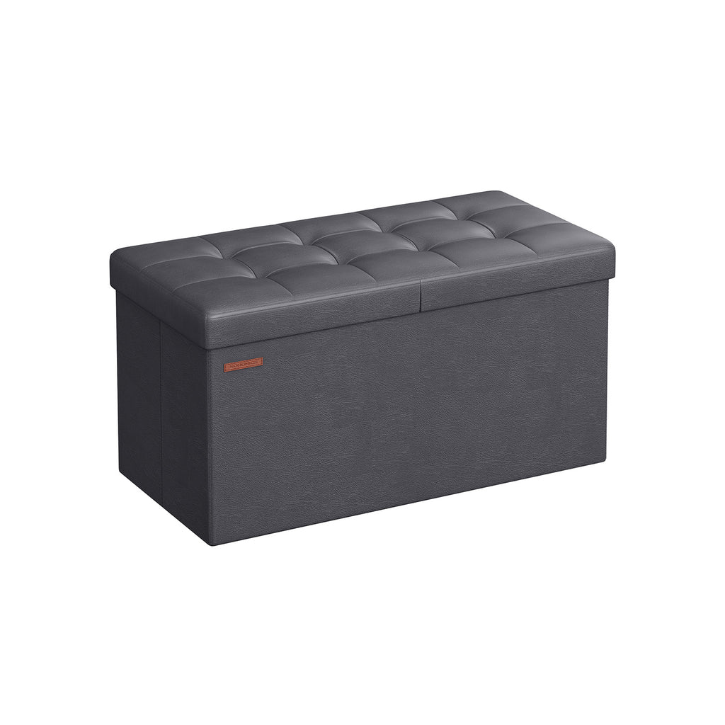 Sitzbank faltbar 89 Liter 38 x 76 x 38 cm dunkelgrau