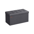 Sitzbank faltbar 89 Liter 38 x 76 x 38 cm dunkelgrau