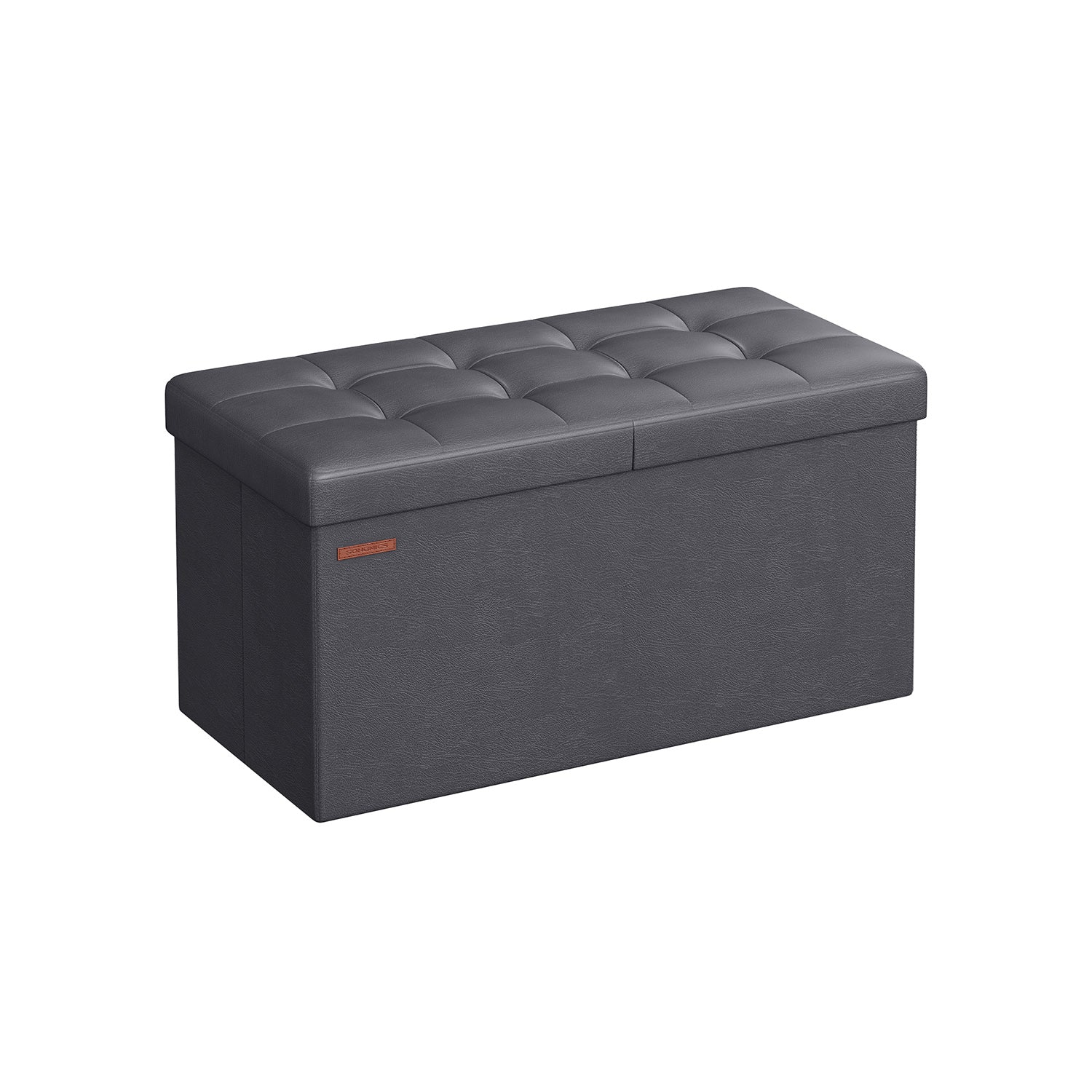 Sitzbank faltbar 89 Liter 38 x 76 x 38 cm dunkelgrau