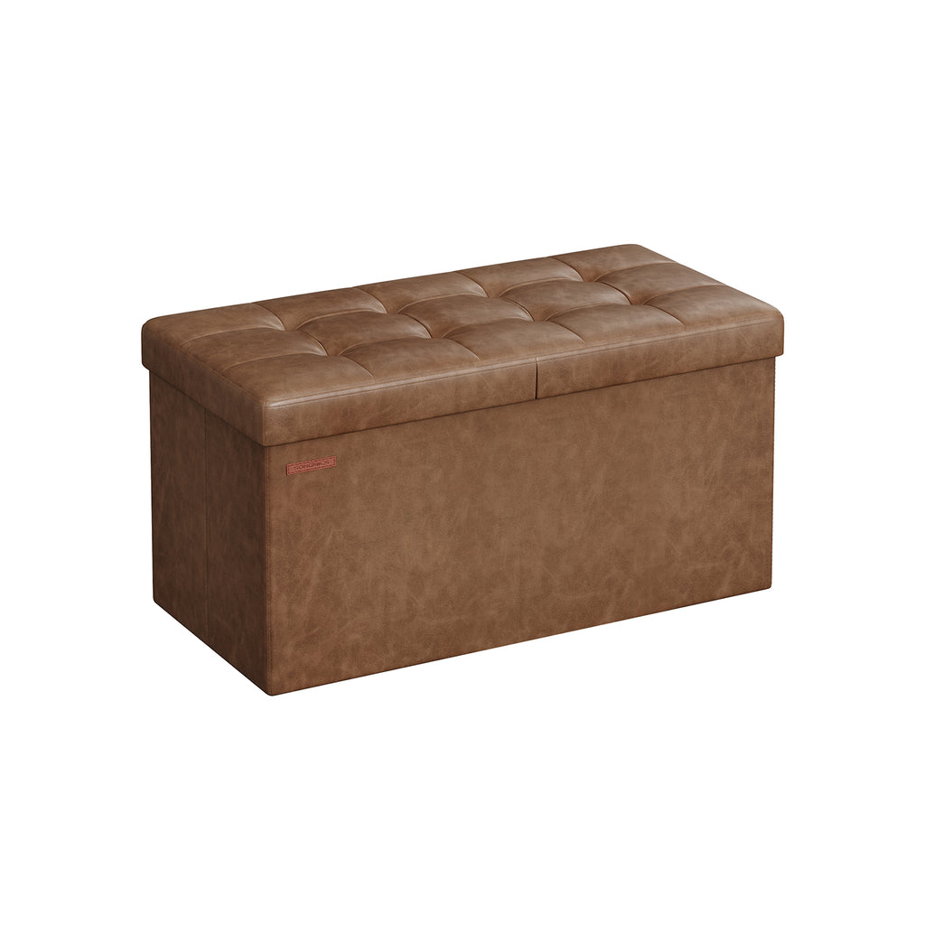 Sitzbank faltbar 89 Liter 38 x 76 x 38 cm kaffeebraun