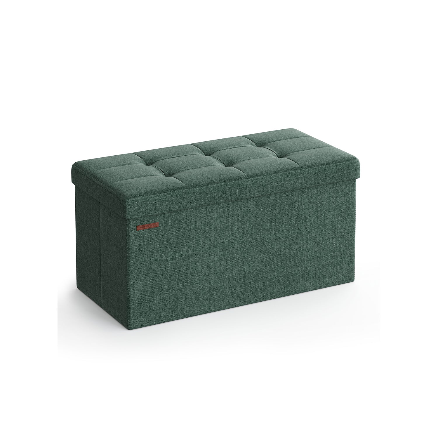 Sitzhocker mit Stauraum 38 x 76 x 38 cm vintagegrün