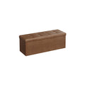 Sitzbank faltbar 120 Liter 38 x 110 x 38 cm kaffeebraun