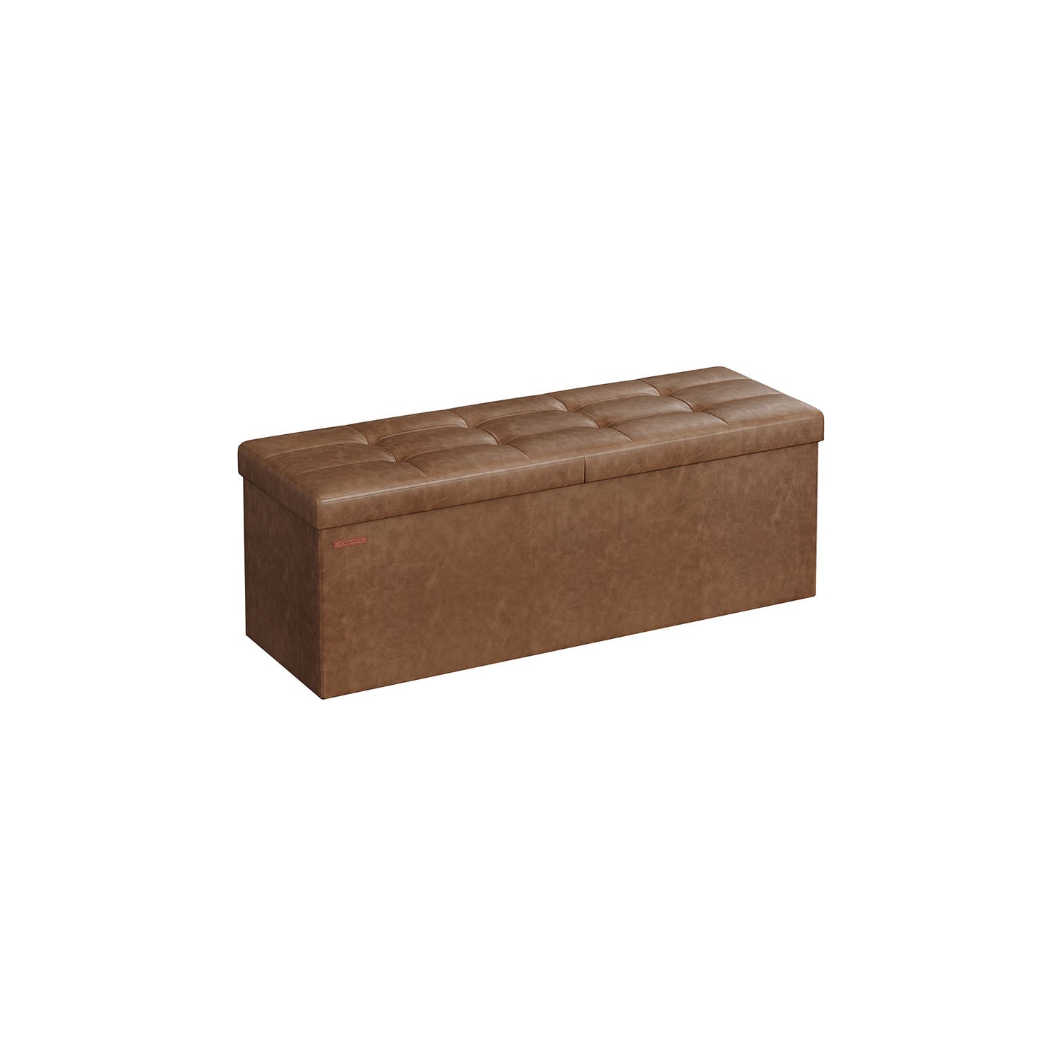Sitzbank faltbar 120 Liter 38 x 110 x 38 cm kaffeebraun
