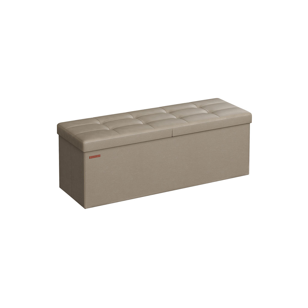 Sitzbank faltbar 120 Liter 38 x 110 x 38 cm kamelbraun
