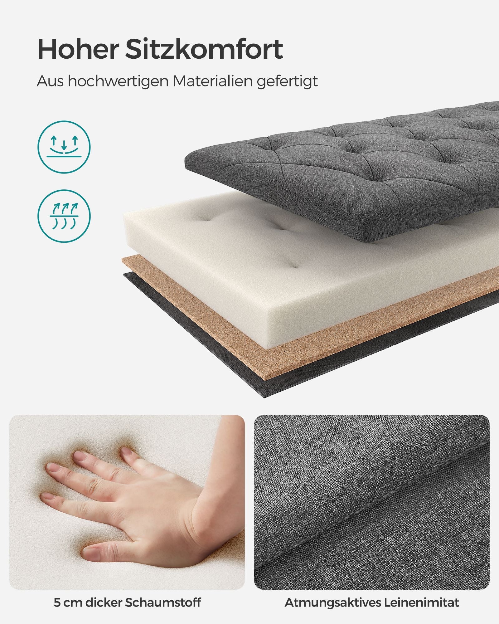 Sitzbank mit Stauraum faltbar