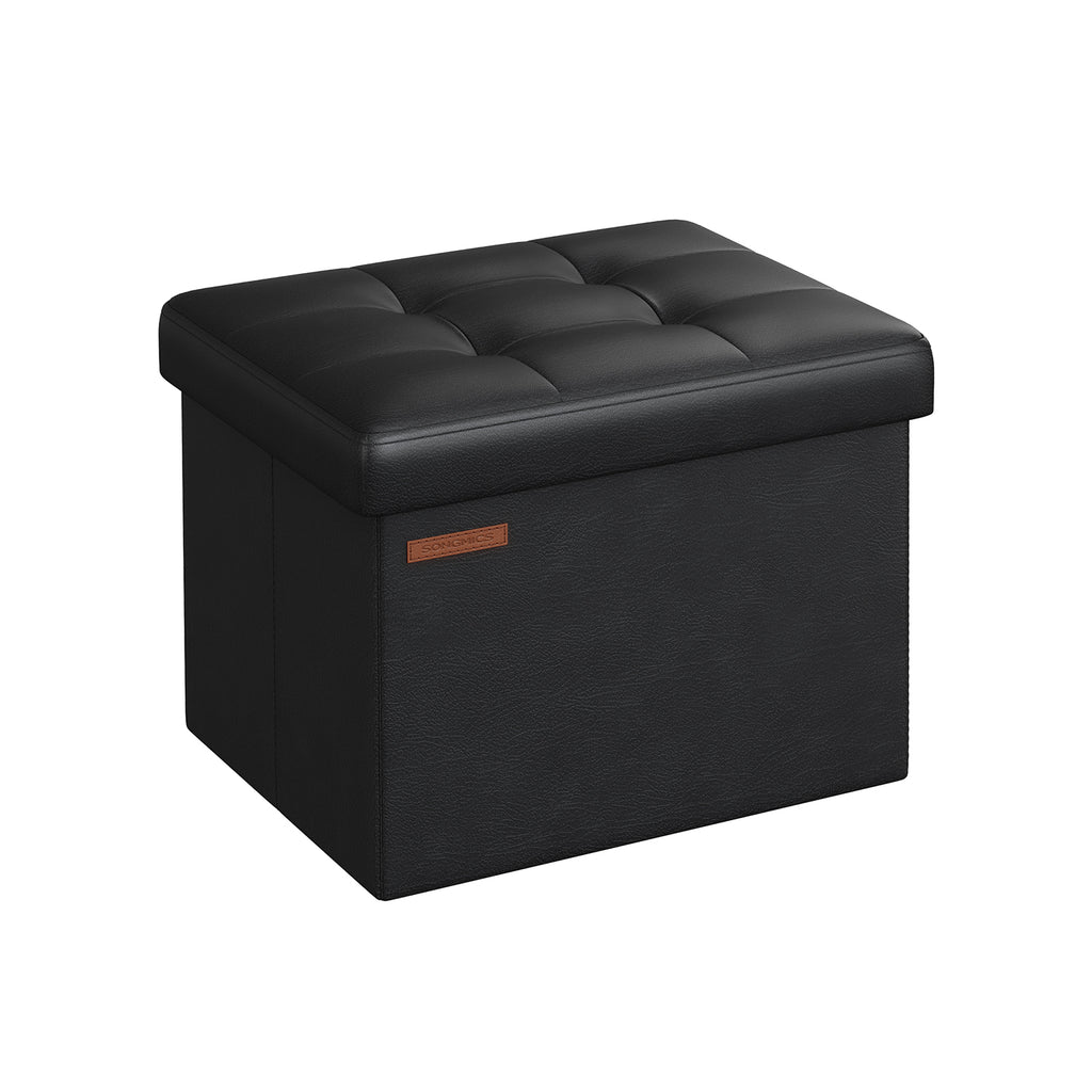 Klappbarer Sitzbank mit Stauraum 41 cm tintenschwarz