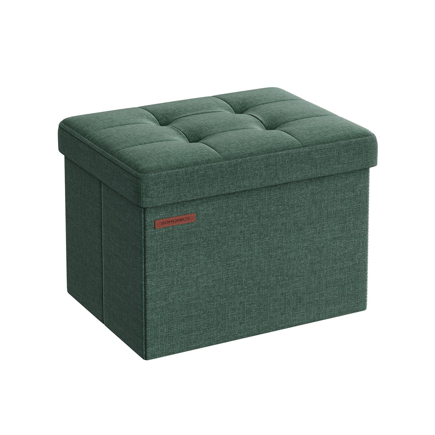 Sitzhocker mit Stauraum bis 130 kg belastbar vintagegrün