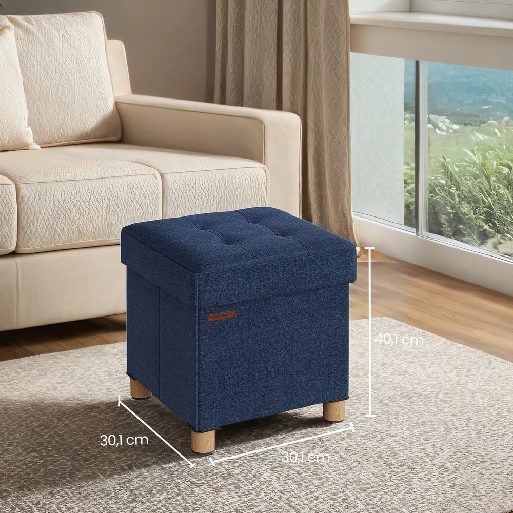 Sitzhocker mit Stauraum, kleine klappbare Sitzbank, 32