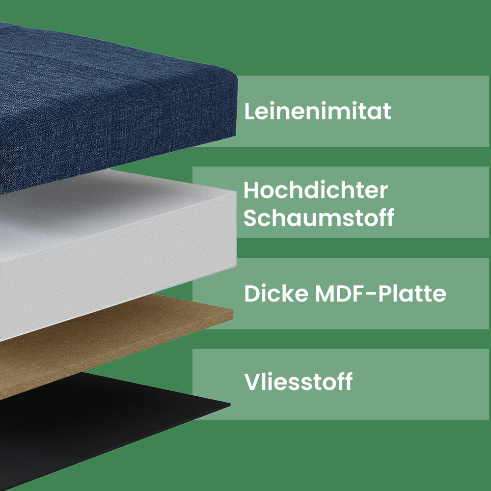 Sitzhocker mit Stauraum, kleine klappbare Sitzbank, 32
