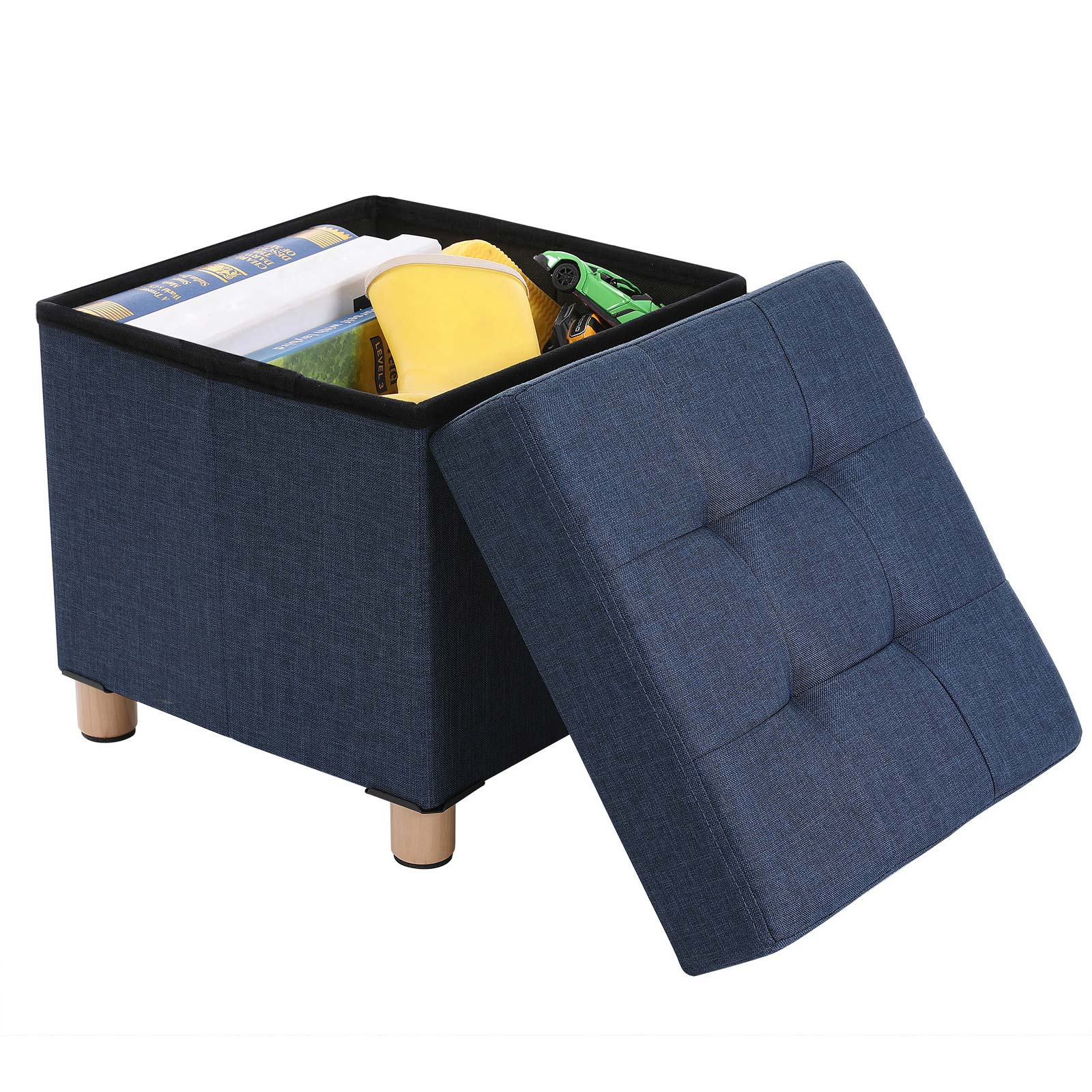 Kleiner Sitzwürfel Marineblau