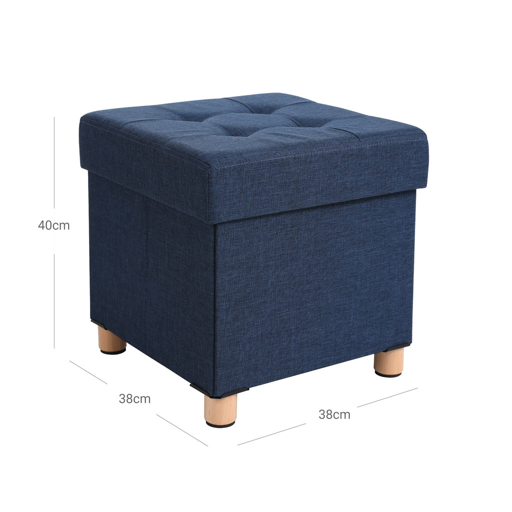 Kleiner Sitzwürfel Marineblau