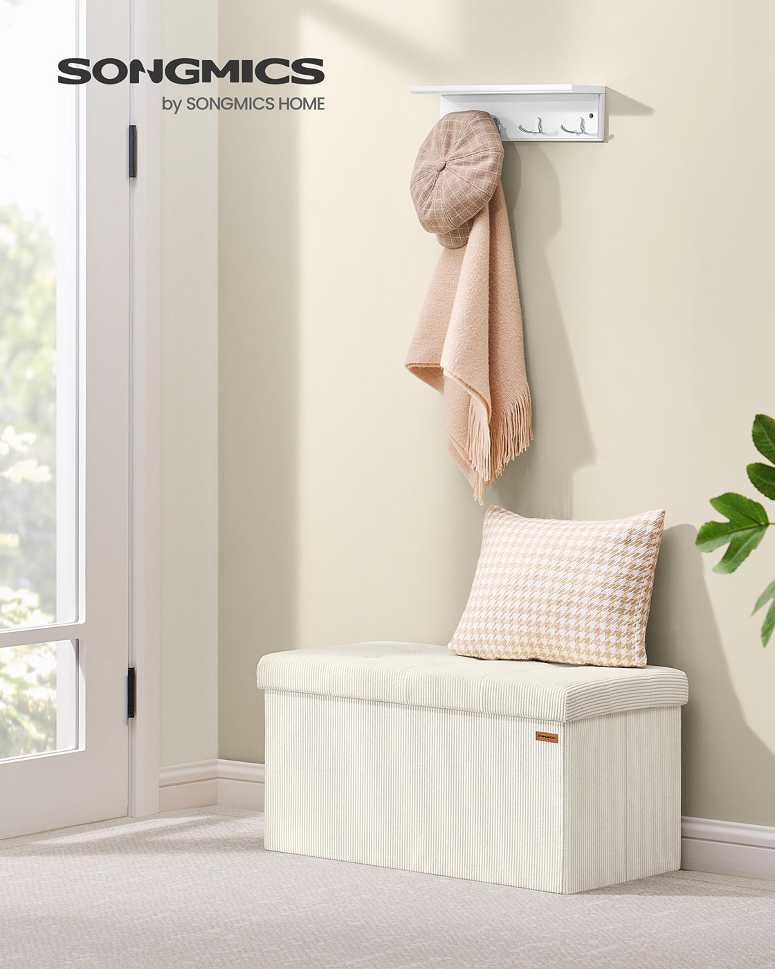 Sitzbank mit Stauraum und klappbarem Design