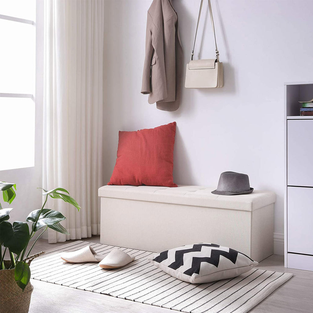 Sitzbank mit Stauraum, 38 x 110 x 38 cm, Sitztruhe