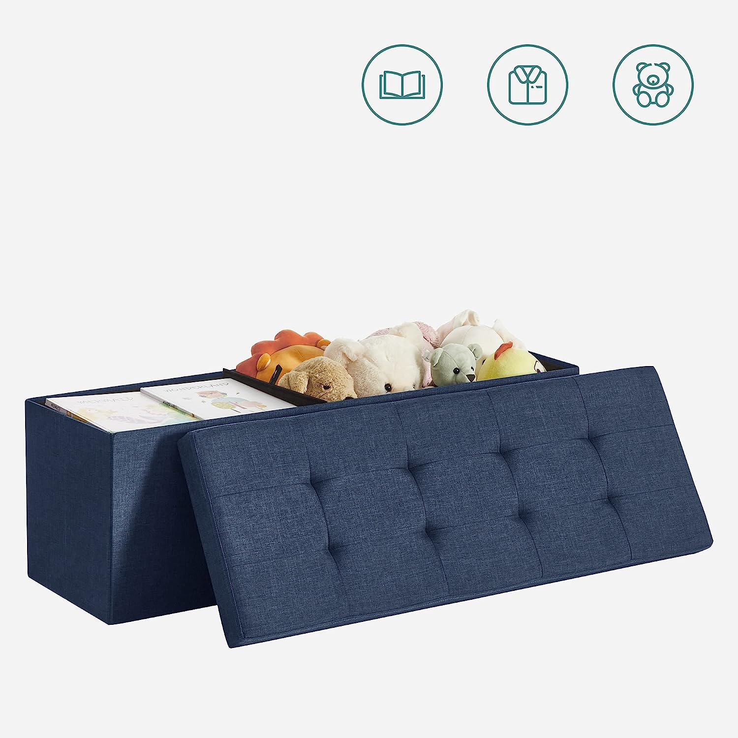Sitzbank mit Stauraum, 38 x 110 x 38 cm, Sitztruhe