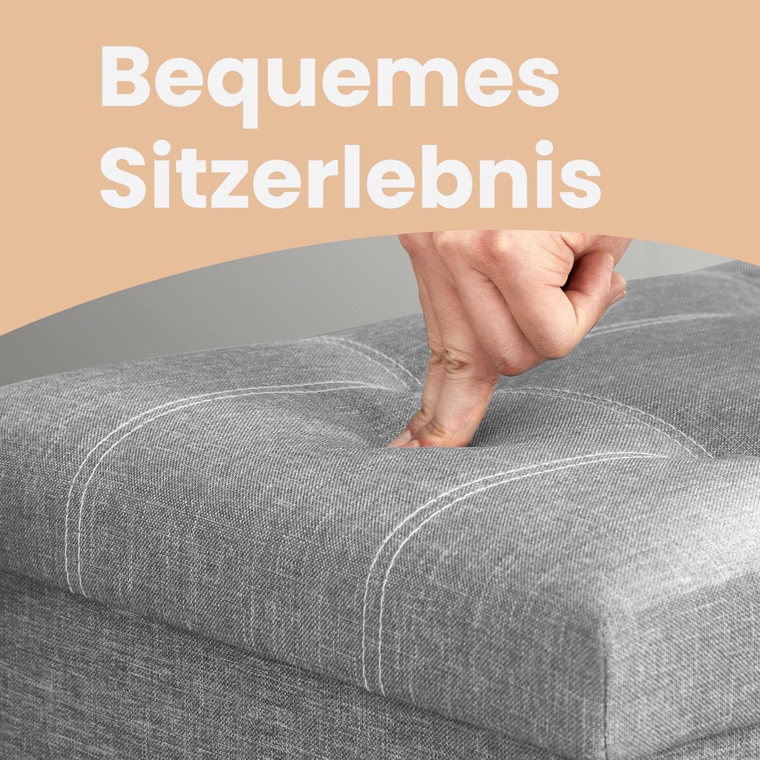 Sitzbank mit Stauraum, Sitztruhe, Sitzhocker