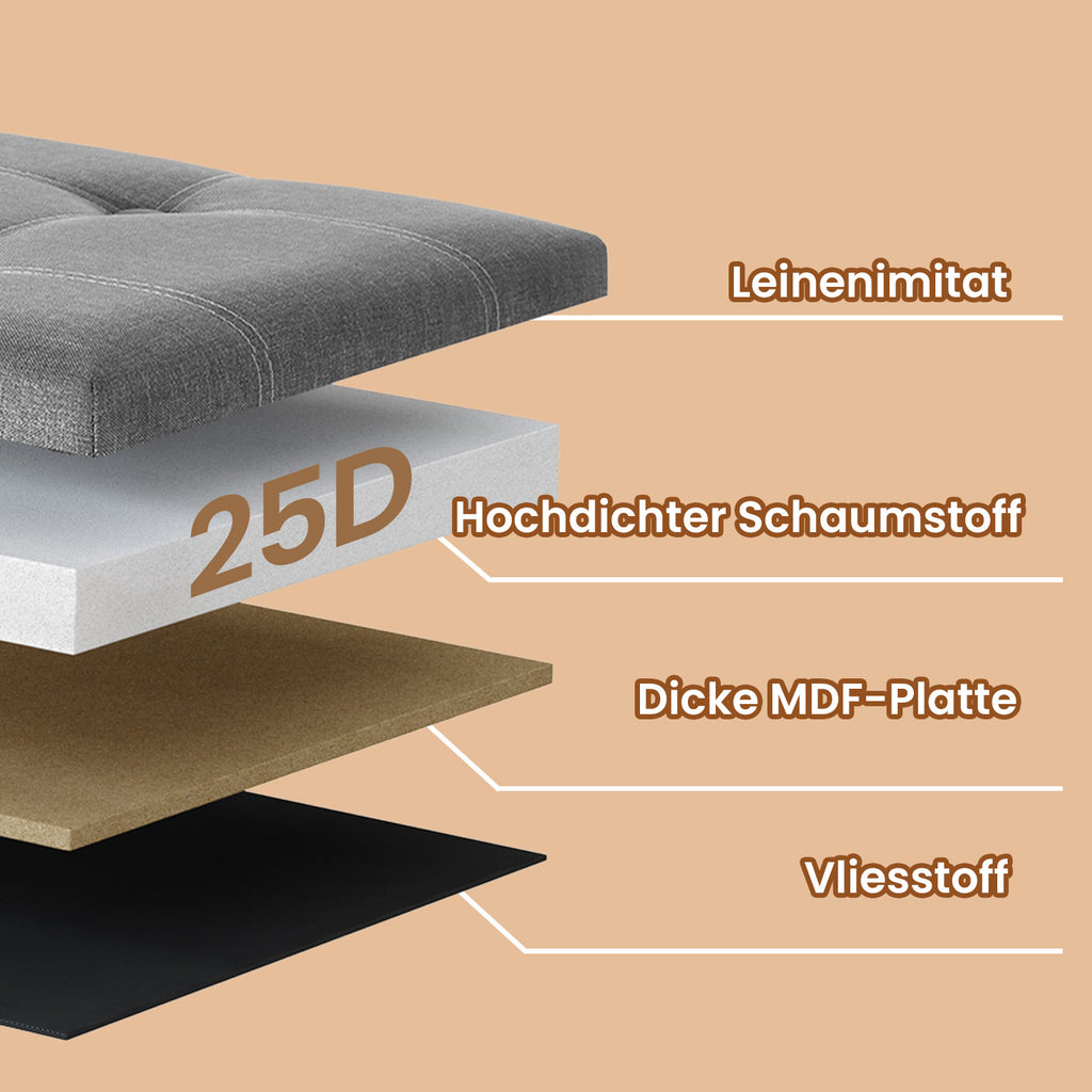 Sitzbank mit Stauraum, Sitztruhe, Sitzhocker
