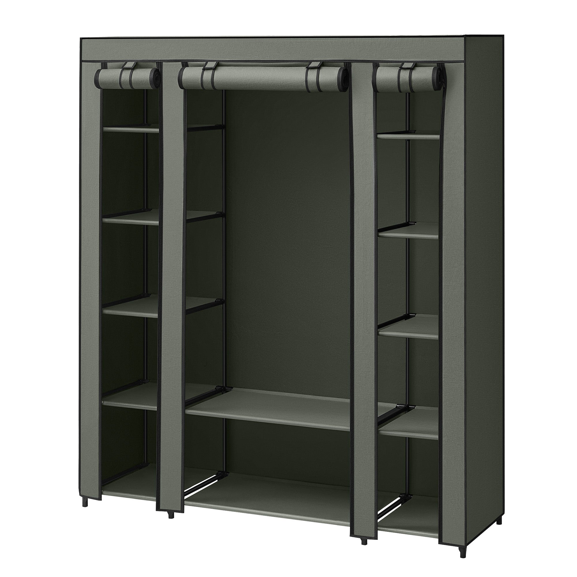 Kleiderschrank, Stoffschrank, mit Überzug aus Vliesstoff