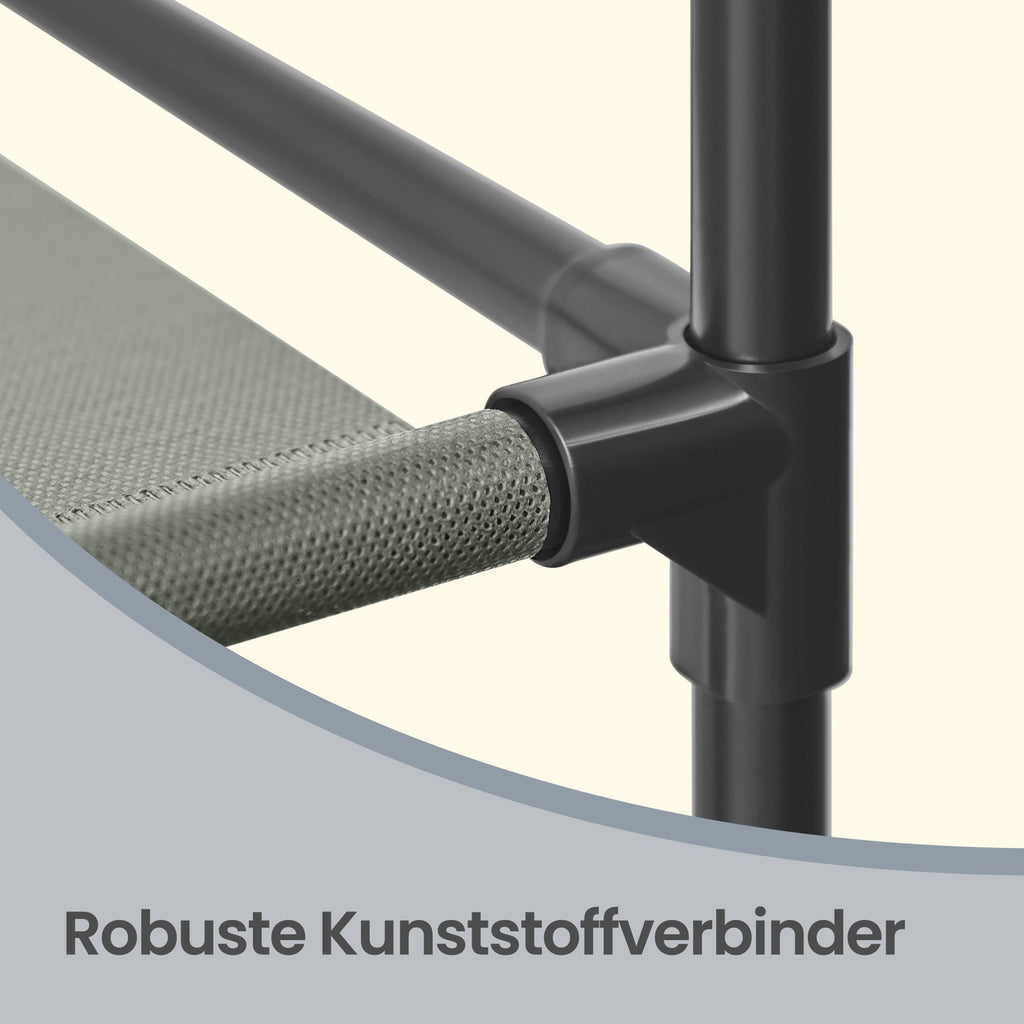 Kleiderschrank, Stoffschrank, mit Überzug aus Vliesstoff