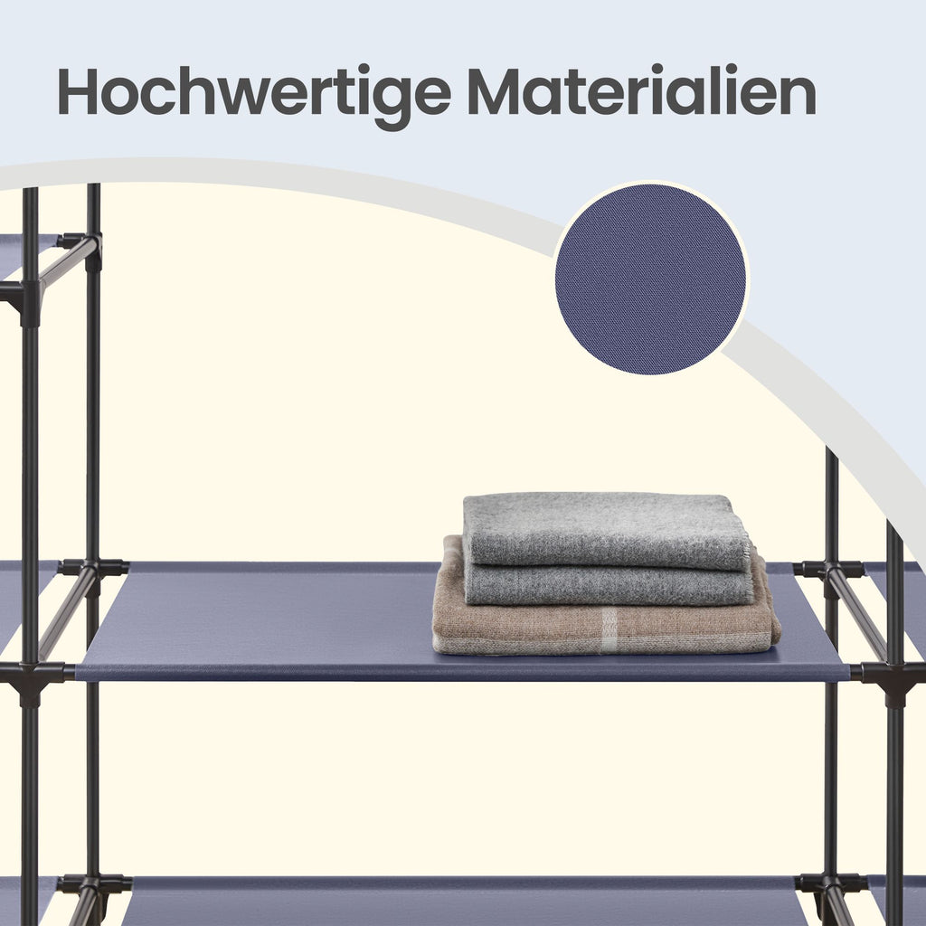 Kleiderschrank, Stoffschrank, mit Überzug aus Vliesstoff
