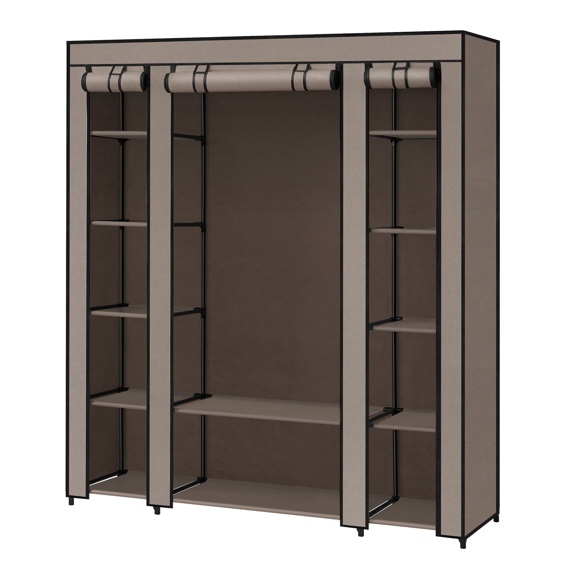 Kleiderschrank, Stoffschrank, mit Überzug aus Vliesstoff