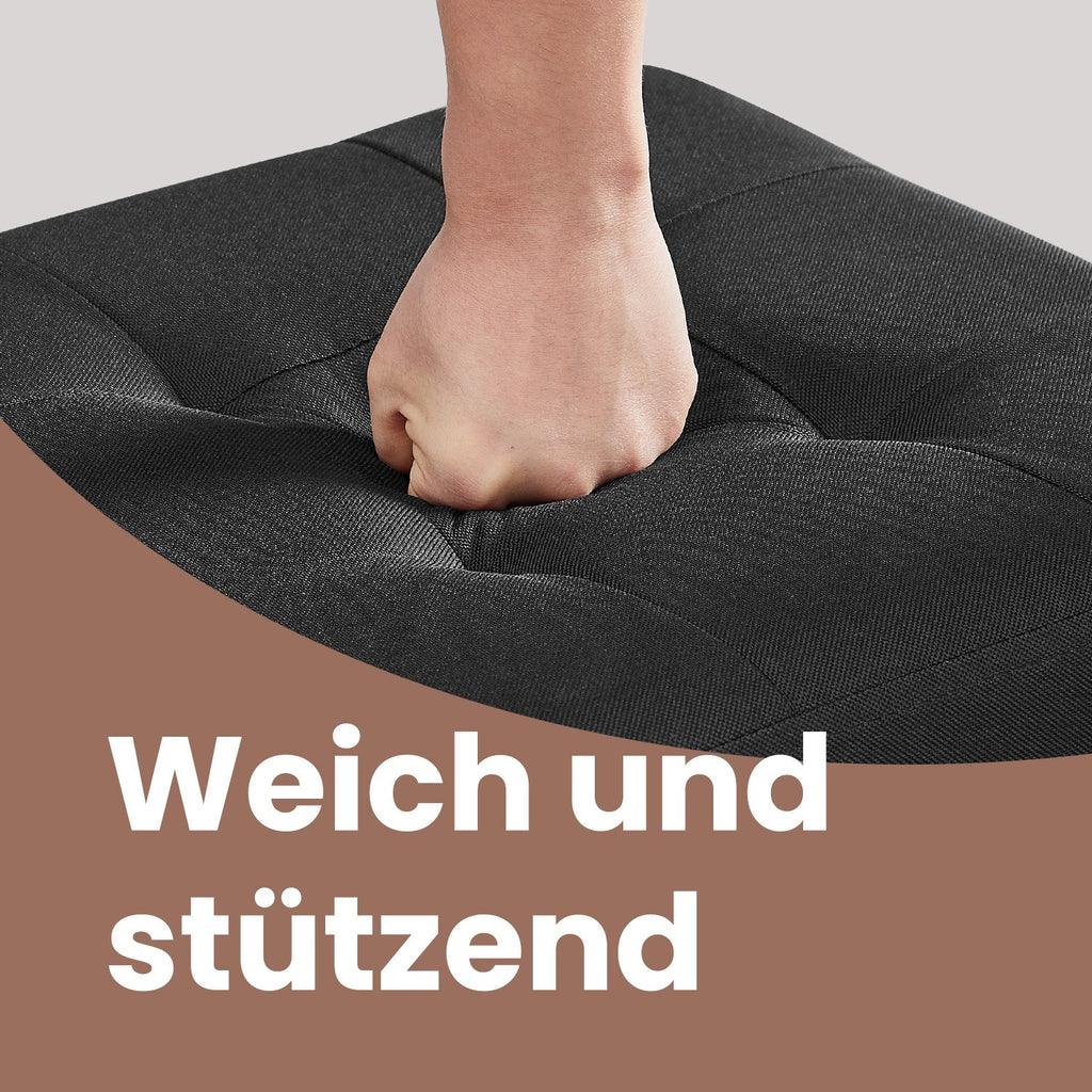 Sitzhocker mit Stauraum, kleine klappbare Sitzbank, 38 x 38 x 40 cm