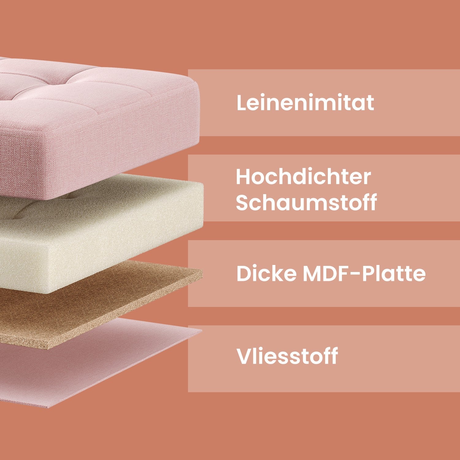 Sitzhocker mit Stauraum, kleine klappbare Sitzbank, 38