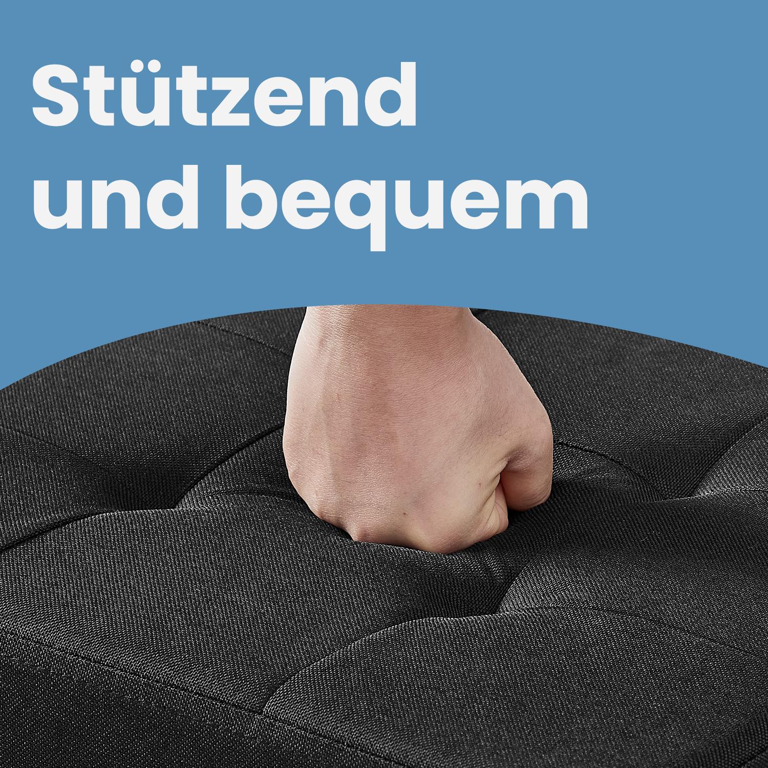Sitzhocker mit Stauraum, klappbare Sitzbank mit Beinen, Aufbewahrungsbox