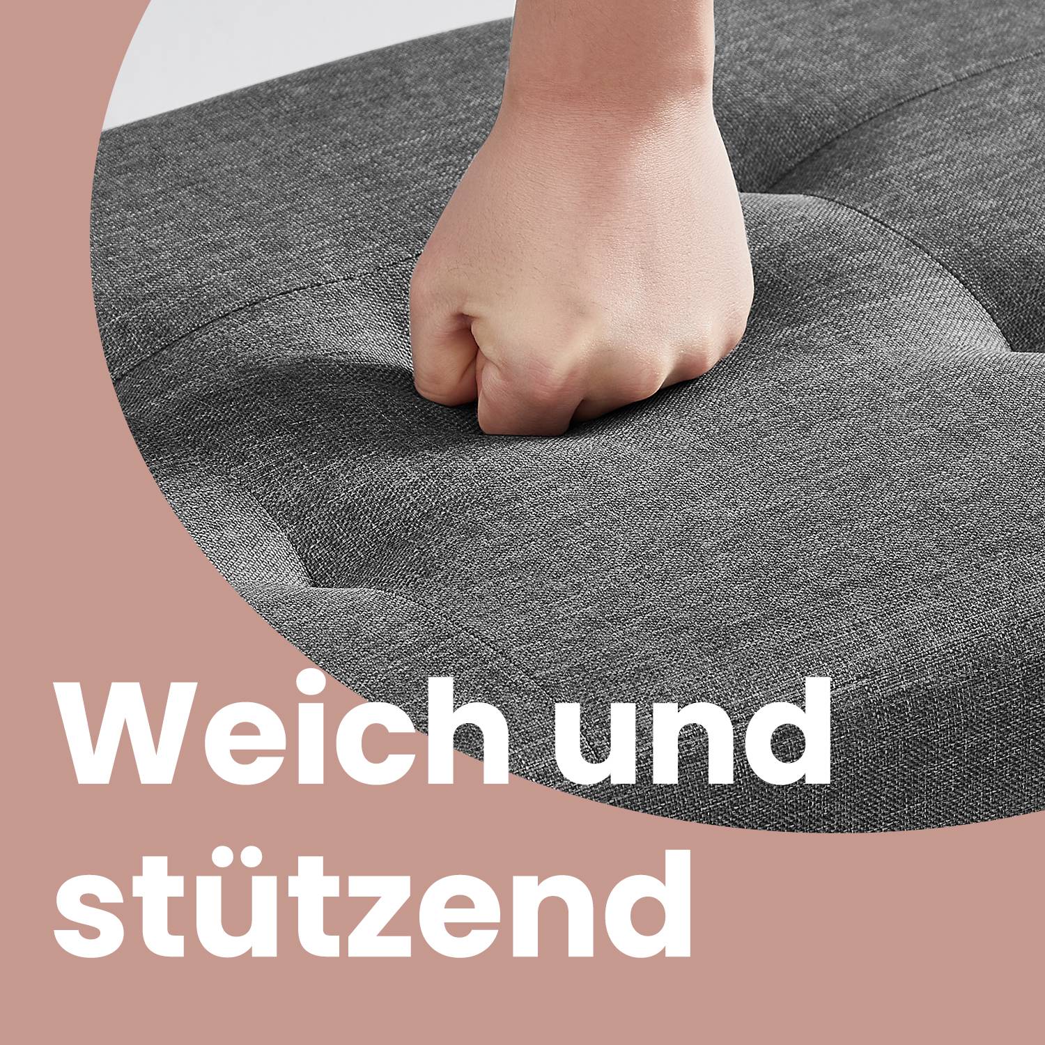 Sitzhocker, klappbare Sitzbank mit Stauraum, Beinen
