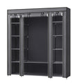 Kleiderschrank, Stoffschrank, mit Überzug aus Vliesstoff, mit Kleiderstange