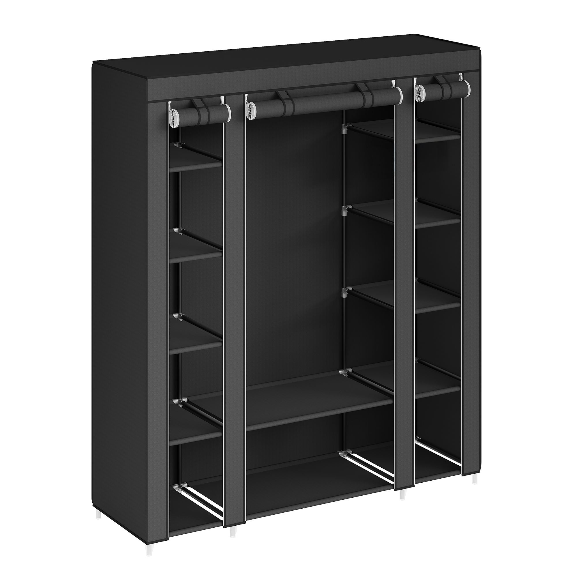 Kleiderschrank, Stoffschrank, mit Überzug aus Vliesstoff